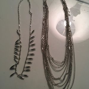 Stella & Dot Silver Layered Necklace